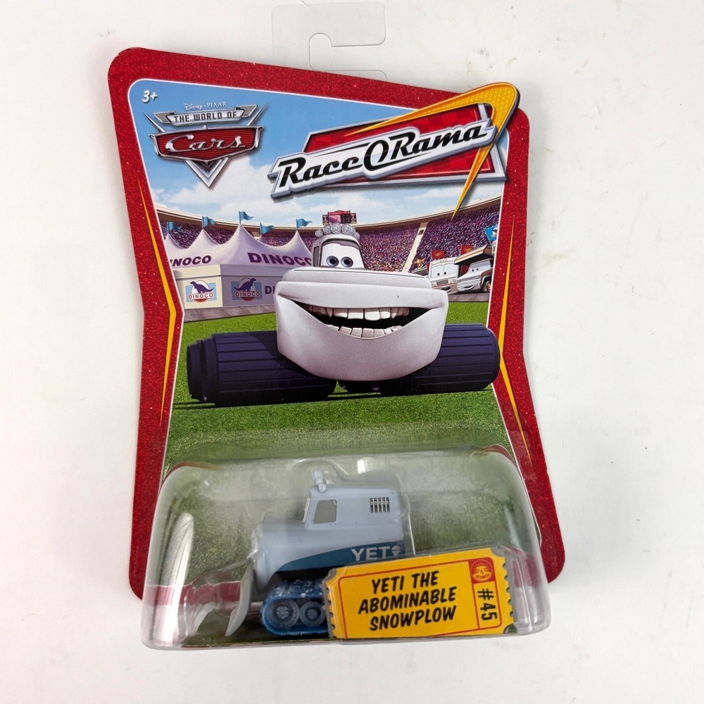 Disney Pixar Cars Yeti Abominable Snowplow #45 Race-O-Rama L4155 Sealed